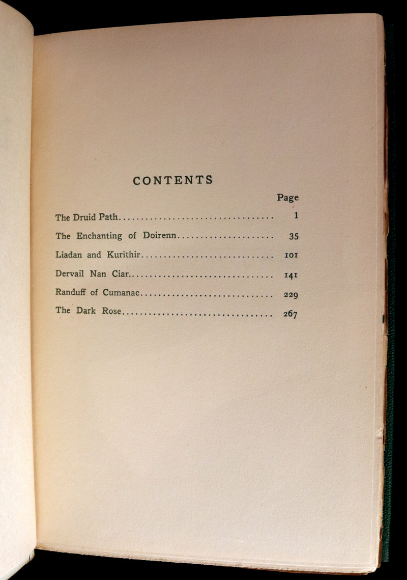 1917 Rare First Edition - THE DRUID PATH by Marah Ellis Ryan. Short stories in ancient Ireland.