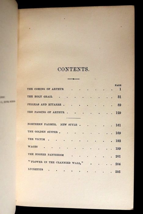 1870 1stED Vellum Binding - Legend of King Arthur - The Holy Grail by Alfred Tennyson. Copy of Sir Arthur Hobhouse.