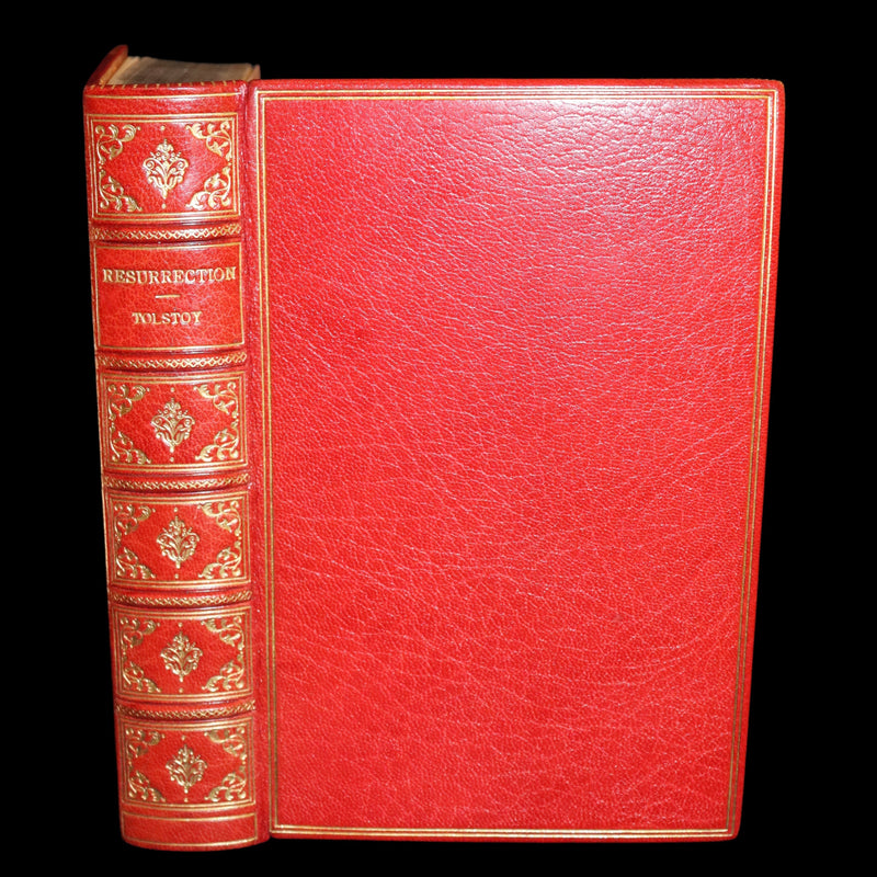 1900 Fine Bayntun-Riviere Binding - RESURRECTION by Count Leo Tolstoy. Illustrated by Pasternak.
