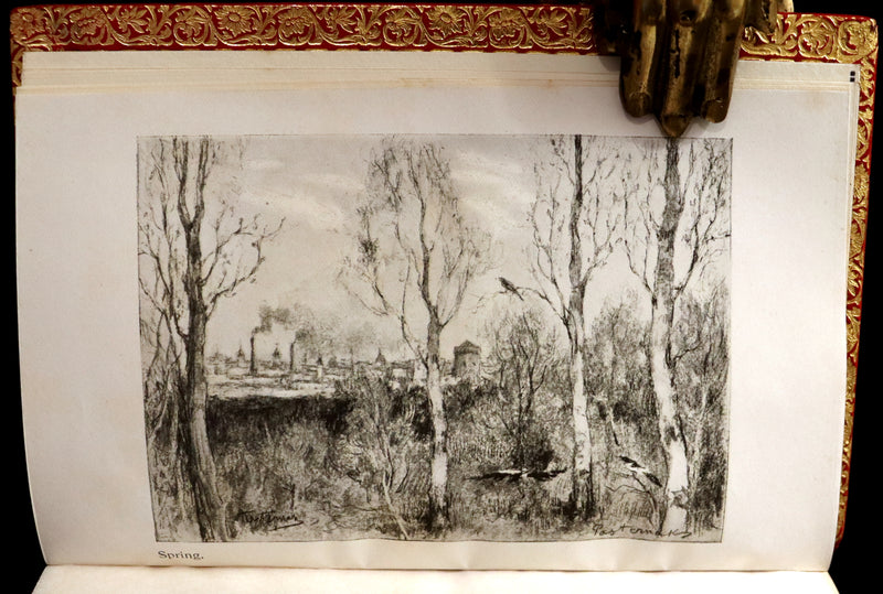 1900 Fine Bayntun-Riviere Binding - RESURRECTION by Count Leo Tolstoy. Illustrated by Pasternak.