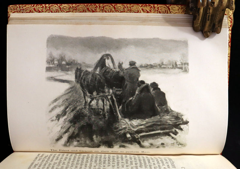 1900 Fine Bayntun-Riviere Binding - RESURRECTION by Count Leo Tolstoy. Illustrated by Pasternak.