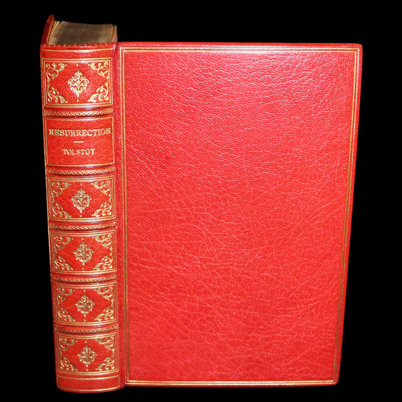 1900 Fine Bayntun-Riviere Binding - RESURRECTION by Count Leo Tolstoy. Illustrated by Pasternak.