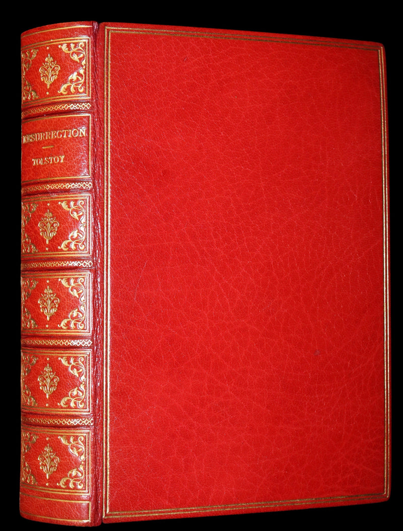 1900 Fine Bayntun-Riviere Binding - RESURRECTION by Count Leo Tolstoy. Illustrated by Pasternak.