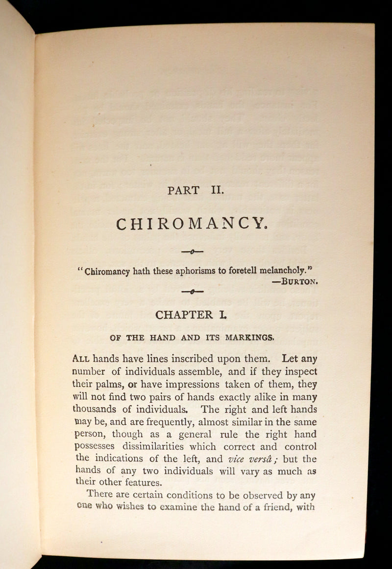 1890 Scarce CHIROMANCY Book - The Science of Palmistry by Henry Frith. Illustrated.