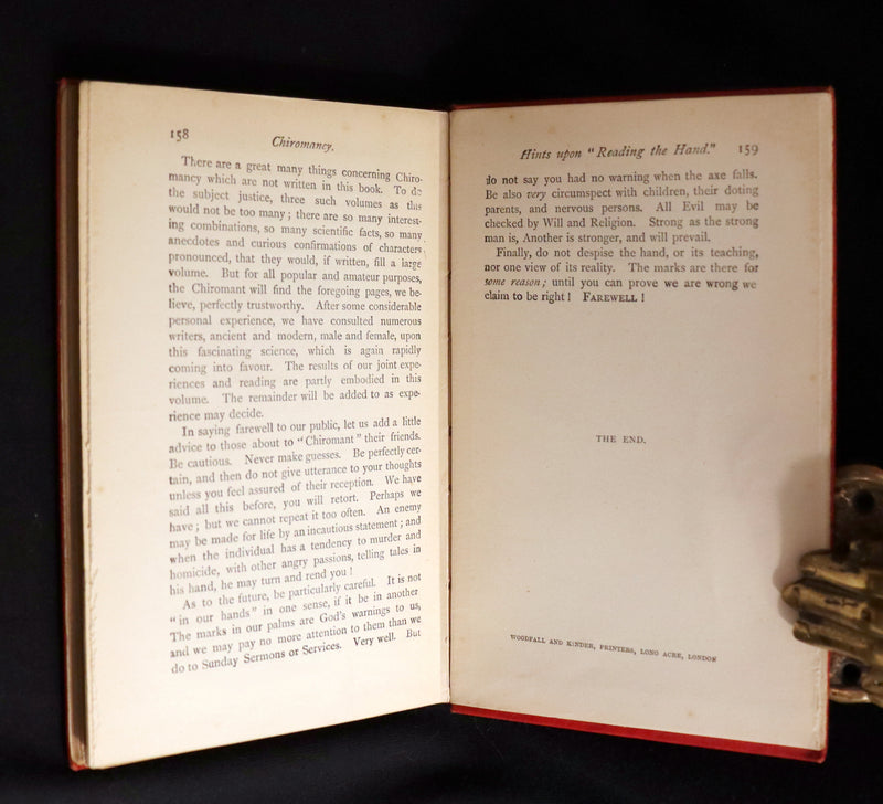 1890 Scarce CHIROMANCY Book - The Science of Palmistry by Henry Frith. Illustrated.