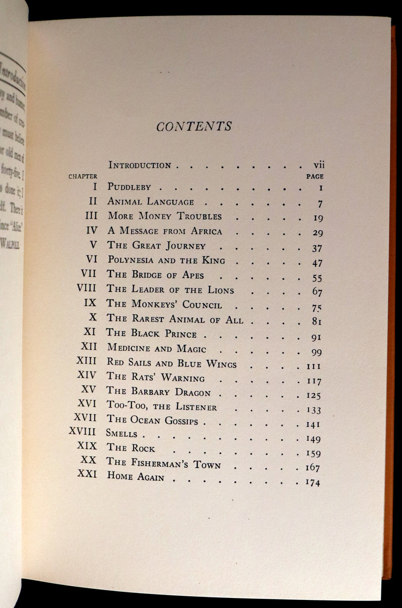 1922 Rare Book - The Story of DOCTOR DOLITTLE told & illustrated by Hugh Lofting.