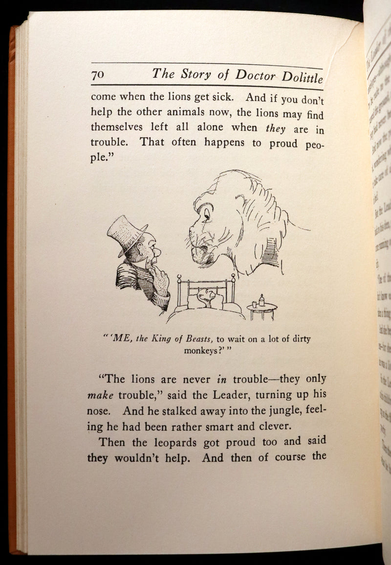 1922 Rare Book - The Story of DOCTOR DOLITTLE told & illustrated by Hugh Lofting.
