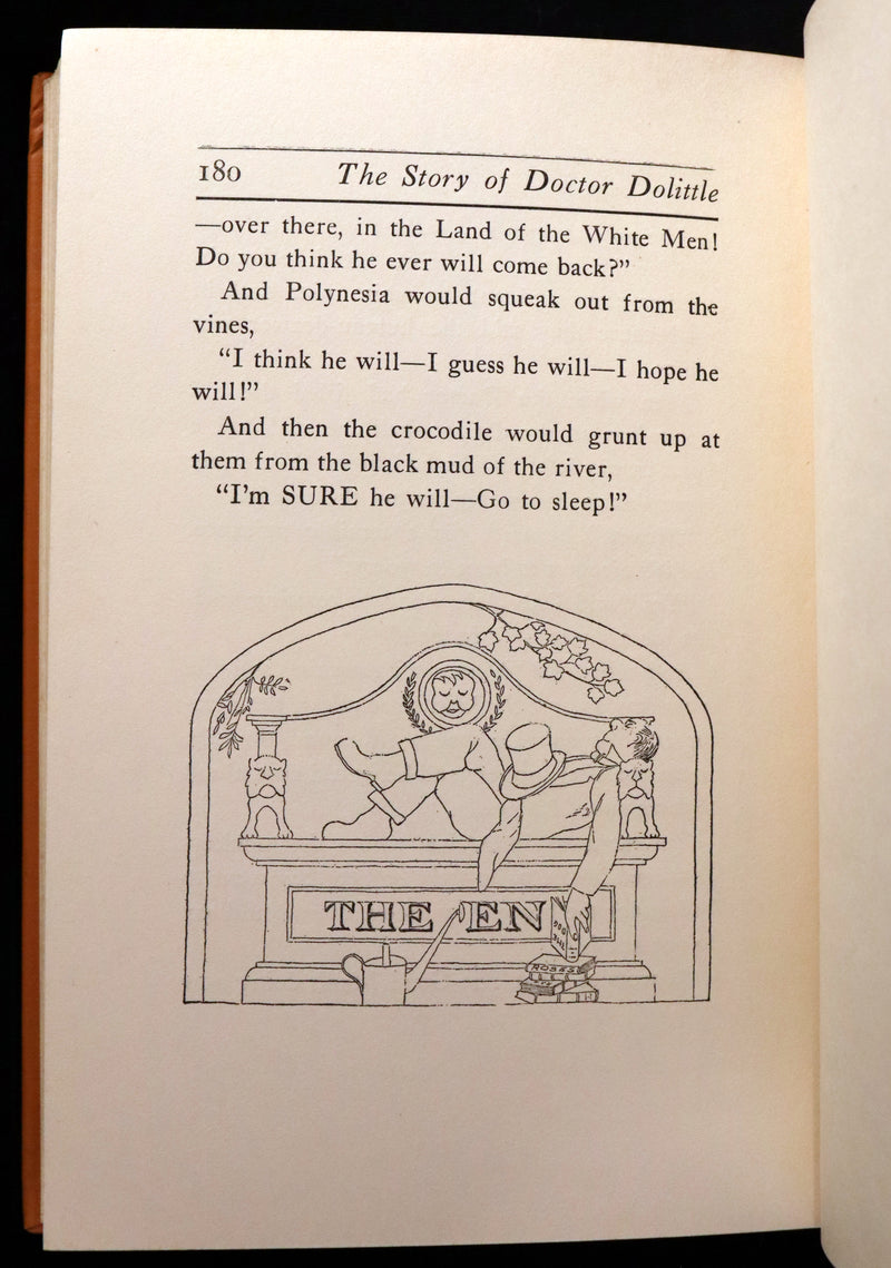 1922 Rare Book - The Story of DOCTOR DOLITTLE told & illustrated by Hugh Lofting.