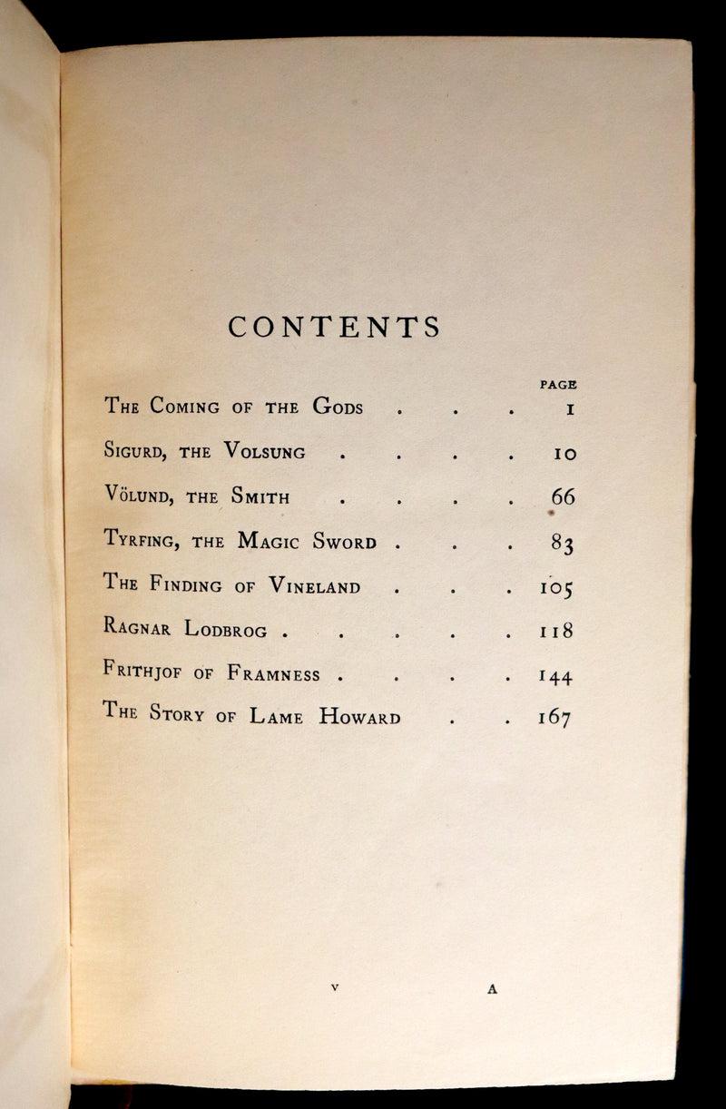 1903 Scarce First Edition - HEROES OF THE NORSELANDS illustrated by Thomas Heath Robinson.