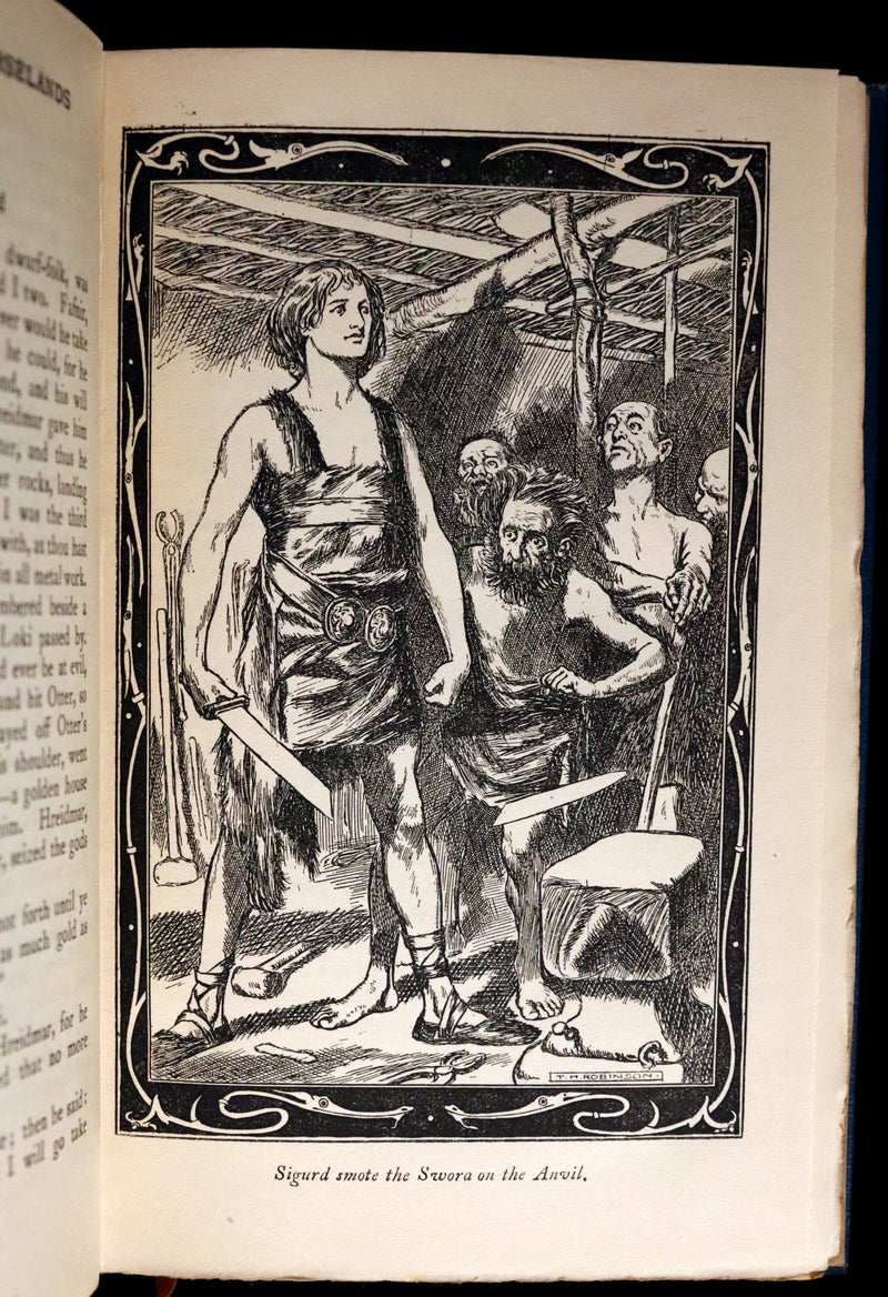 1903 Scarce First Edition - HEROES OF THE NORSELANDS illustrated by Thomas Heath Robinson.