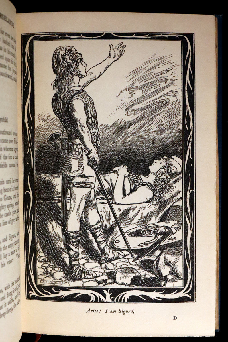 1903 Scarce First Edition - HEROES OF THE NORSELANDS illustrated by Thomas Heath Robinson.