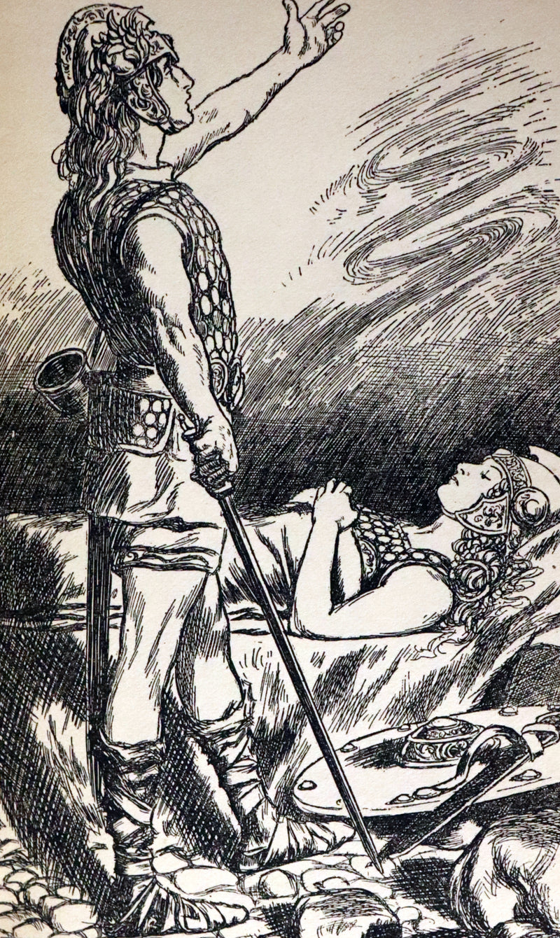 1903 Scarce First Edition - HEROES OF THE NORSELANDS illustrated by Thomas Heath Robinson.