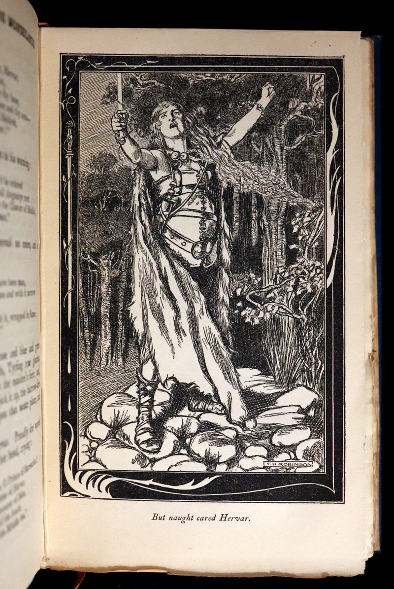 1903 Scarce First Edition - HEROES OF THE NORSELANDS illustrated by Thomas Heath Robinson.