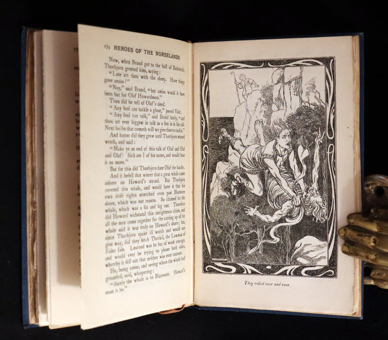 1903 Scarce First Edition - HEROES OF THE NORSELANDS illustrated by Thomas Heath Robinson.