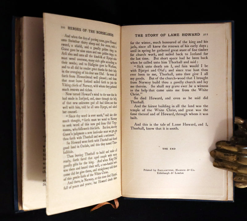 1903 Scarce First Edition - HEROES OF THE NORSELANDS illustrated by Thomas Heath Robinson.