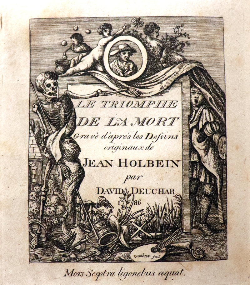 1803 Rare Book -The DANCES of DEATH - Danse Macabre by Hans Holbein, illustrated.
