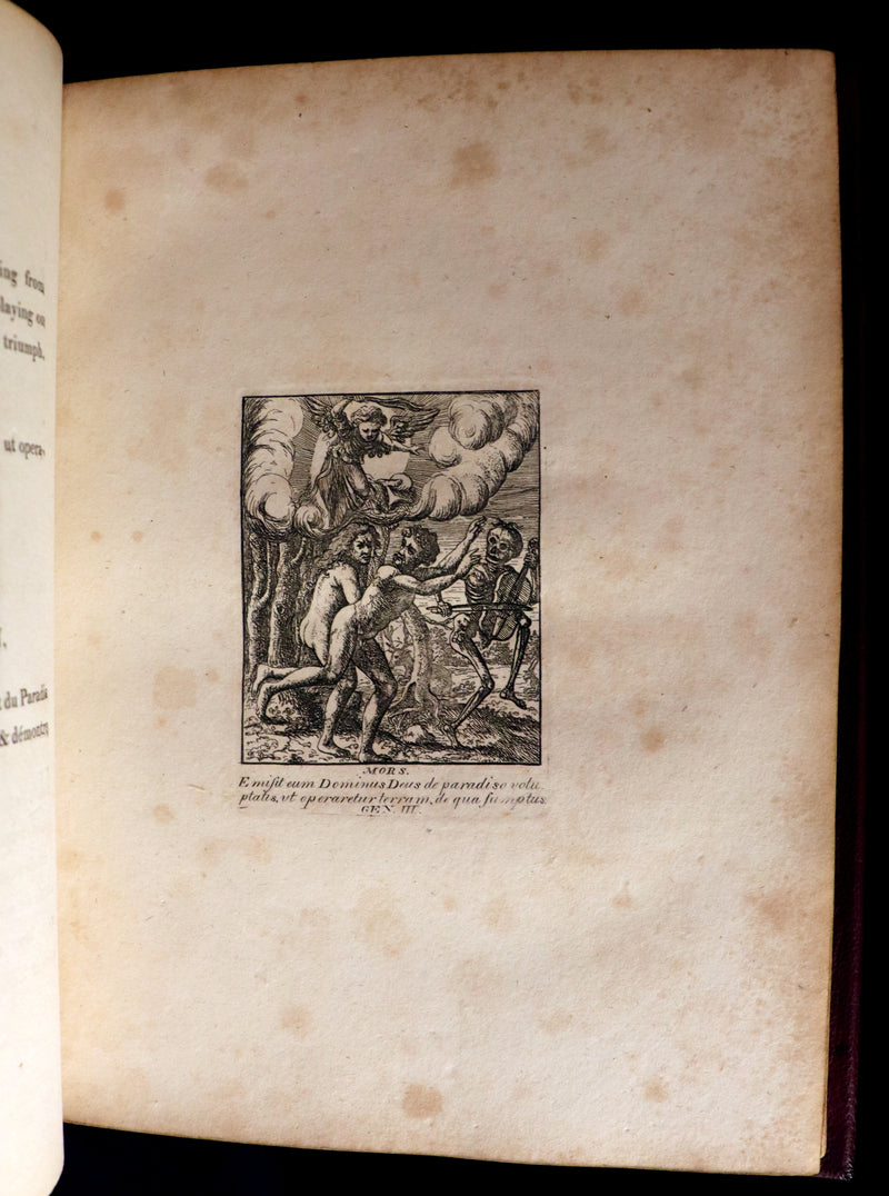 1803 Rare Book -The DANCES of DEATH - Danse Macabre by Hans Holbein, illustrated.