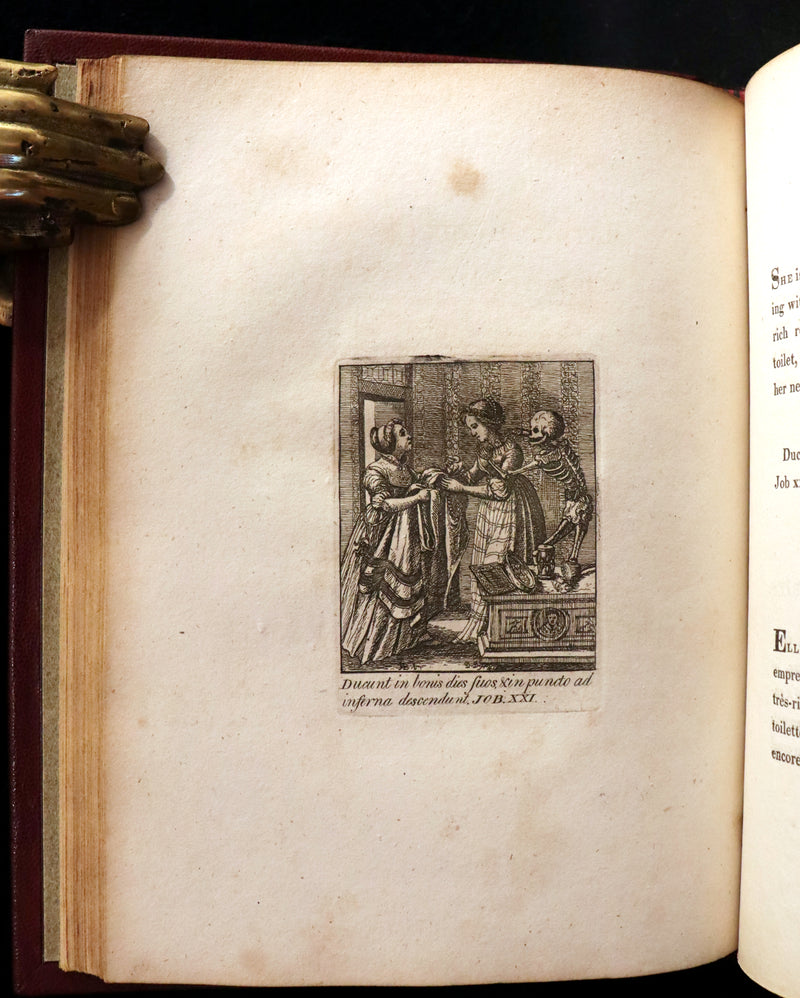 1803 Rare Book -The DANCES of DEATH - Danse Macabre by Hans Holbein, illustrated.