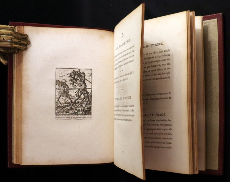 1803 Rare Book -The DANCES of DEATH - Danse Macabre by Hans Holbein, illustrated.