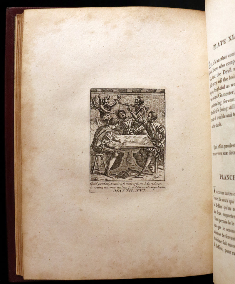 1803 Rare Book -The DANCES of DEATH - Danse Macabre by Hans Holbein, illustrated.