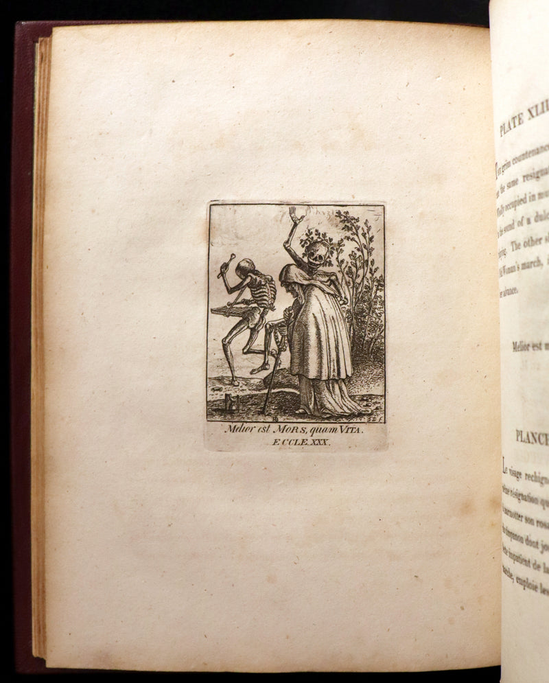 1803 Rare Book -The DANCES of DEATH - Danse Macabre by Hans Holbein, illustrated.