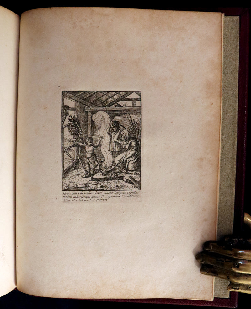 1803 Rare Book -The DANCES of DEATH - Danse Macabre by Hans Holbein, illustrated.