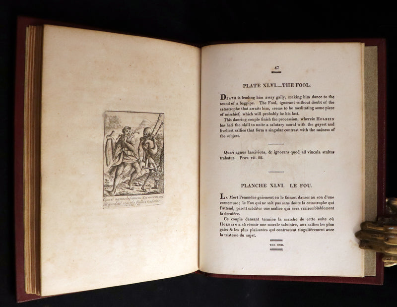 1803 Rare Book -The DANCES of DEATH - Danse Macabre by Hans Holbein, illustrated.
