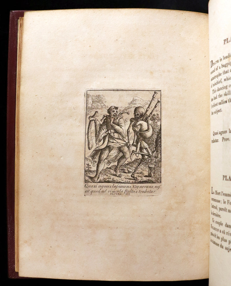 1803 Rare Book -The DANCES of DEATH - Danse Macabre by Hans Holbein, illustrated.