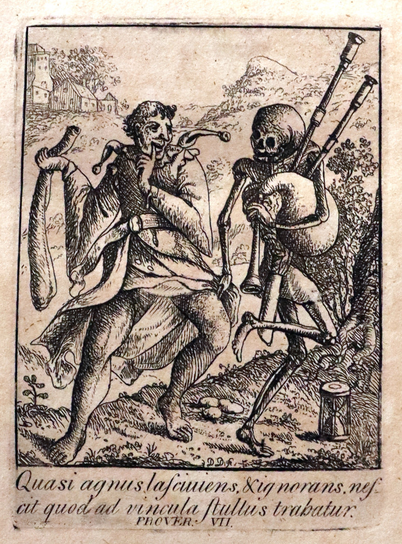 1803 Rare Book -The DANCES of DEATH - Danse Macabre by Hans Holbein, illustrated.
