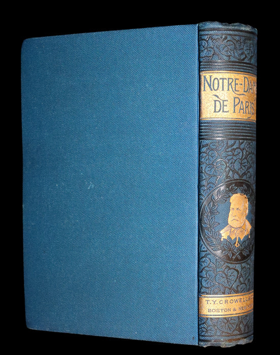 1888 Rare Victorian Gothic Book - Notre-Dame de Paris or The Bellringer of Paris by Victor Hugo.