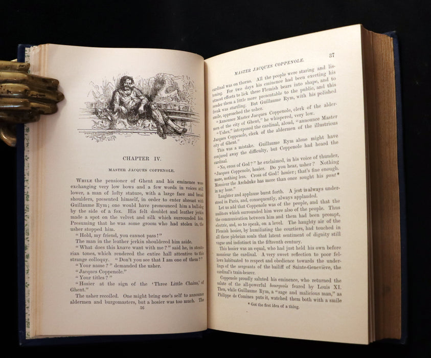 1888 Rare Victorian Gothic Book - Notre-Dame de Paris or The Bellringer of Paris by Victor Hugo.