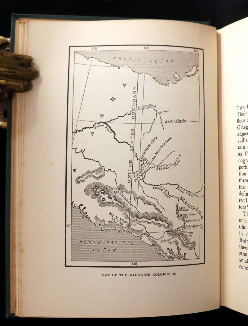 1908 Rare 1stED Book - The White Trail A Story of the Early Days of Klondike by Alexander MacDonald.