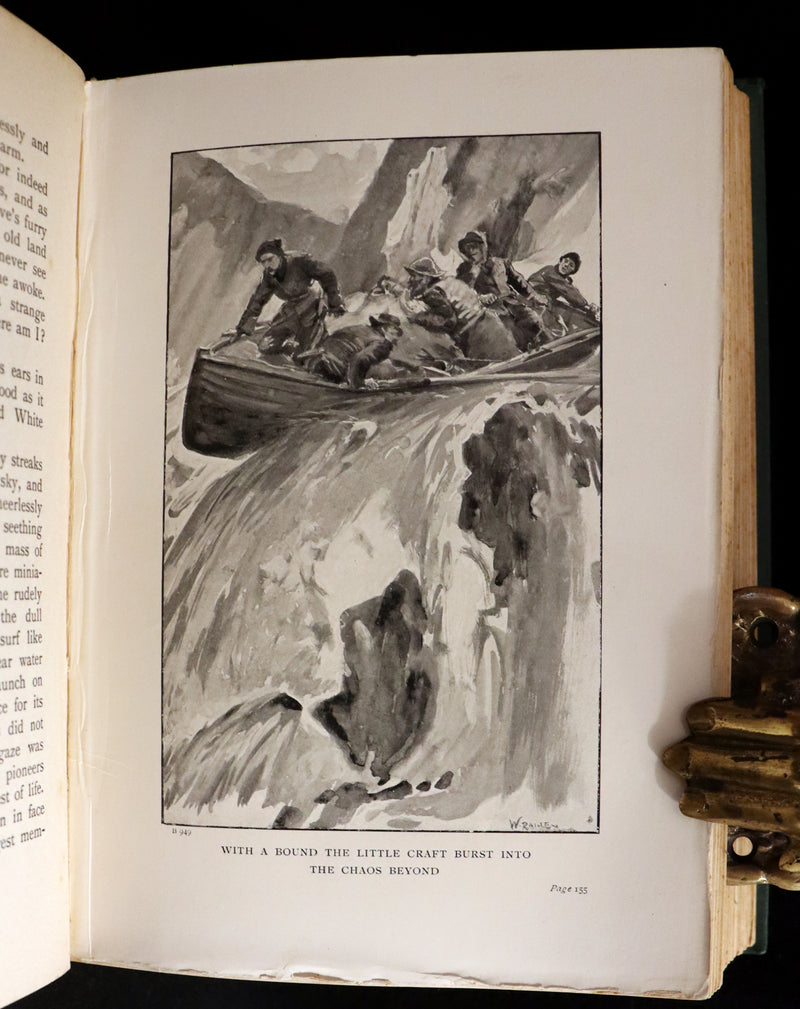 1908 Rare 1stED Book - The White Trail A Story of the Early Days of Klondike by Alexander MacDonald.