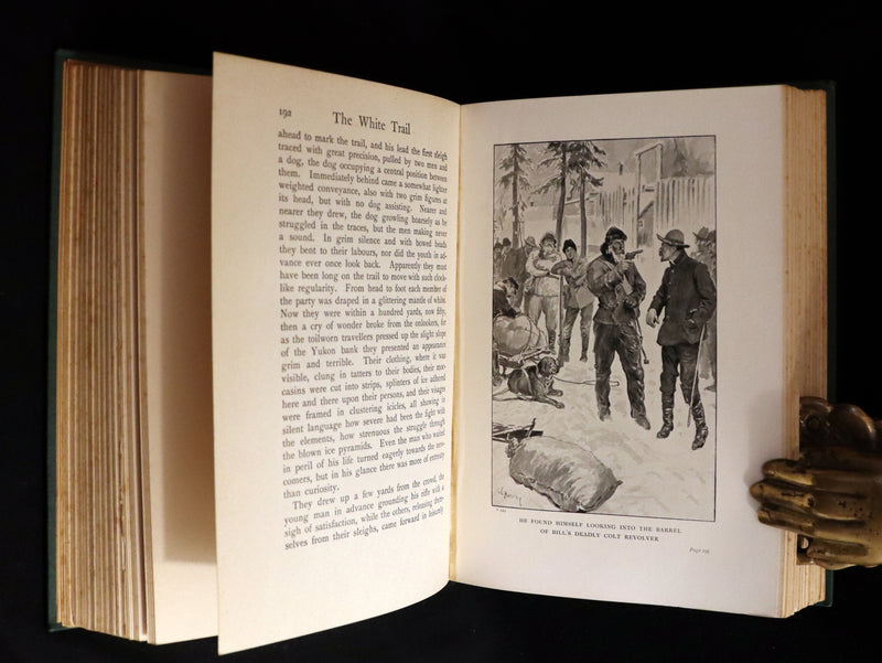 1908 Rare 1stED Book - The White Trail A Story of the Early Days of Klondike by Alexander MacDonald.