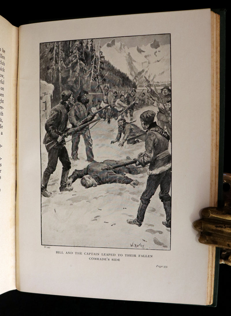 1908 Rare 1stED Book - The White Trail A Story of the Early Days of Klondike by Alexander MacDonald.