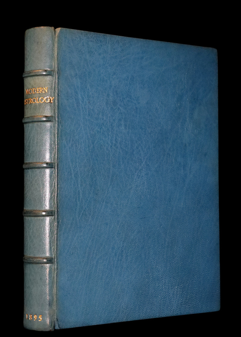 1895 Scarce Book bound by Zaehnsdorf for Asprey - MODERN ASTROLOGY - The Astrologers' Magazine by Alan Leo. Copy of Governor Charles Edison.