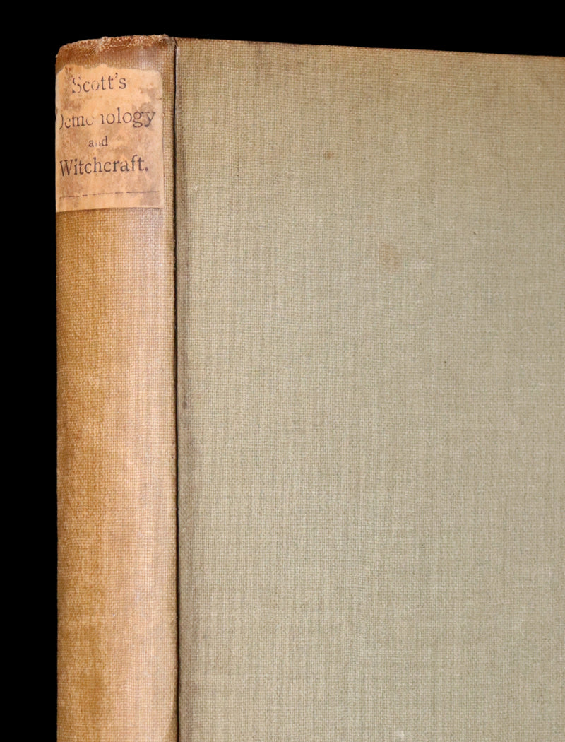 1887 Rare Book - Demonology and Witchcraft - WITCHES & FAIRIES by Sir Walter Scott.