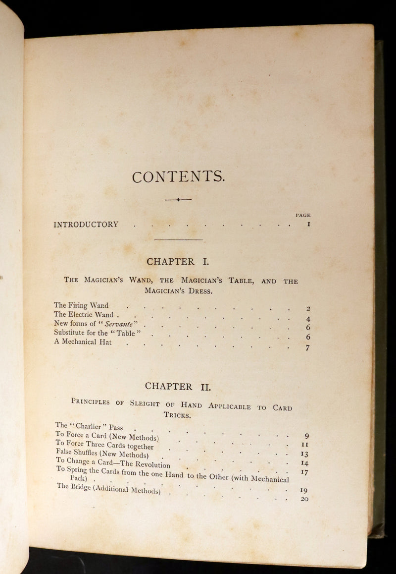 1890 First Edition - MORE MAGIC,  A Practical Treatise On Magic by Professor Hoffmann.