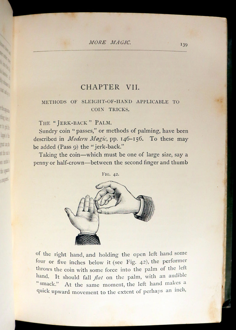 1890 First Edition - MORE MAGIC,  A Practical Treatise On Magic by Professor Hoffmann.