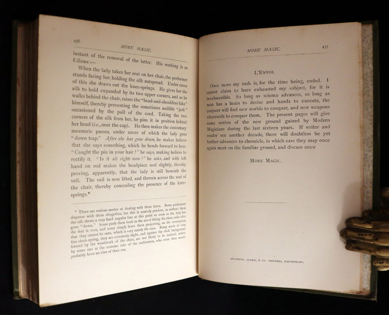 1890 First Edition - MORE MAGIC,  A Practical Treatise On Magic by Professor Hoffmann.