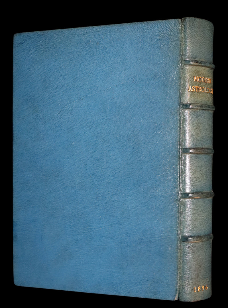 1896 Scarce Book bound by Zaehnsdorf for Asprey - MODERN ASTROLOGY - The Astrologers' Magazine by Alan Leo. Copy of Governor Charles Edison.