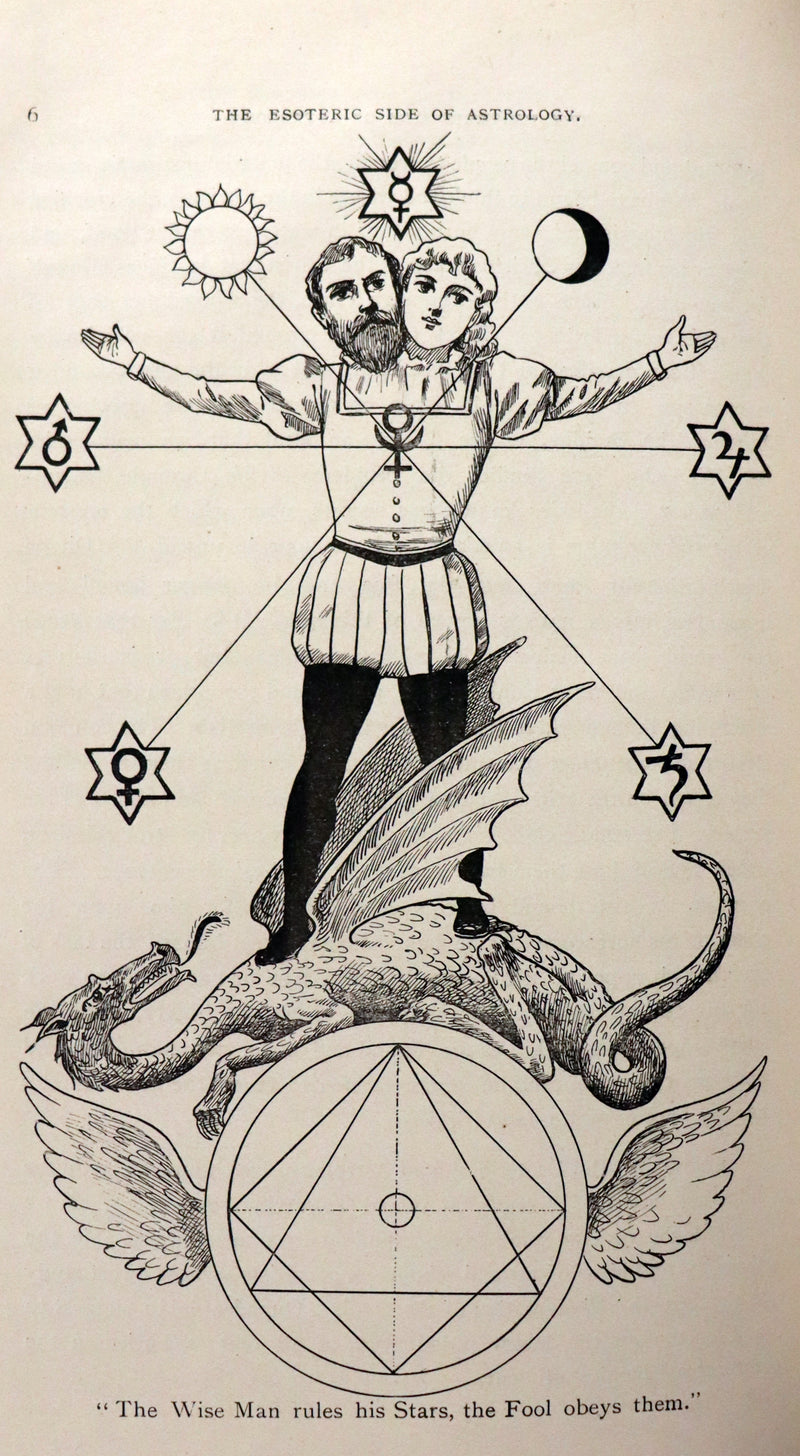 1896 Scarce Book bound by Zaehnsdorf for Asprey - MODERN ASTROLOGY - The Astrologers' Magazine by Alan Leo. Copy of Governor Charles Edison.