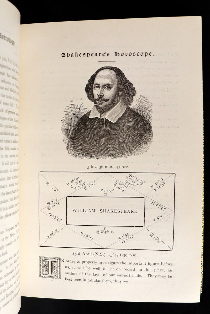 1896 Scarce Book bound by Zaehnsdorf for Asprey - MODERN ASTROLOGY - The Astrologers' Magazine by Alan Leo. Copy of Governor Charles Edison.