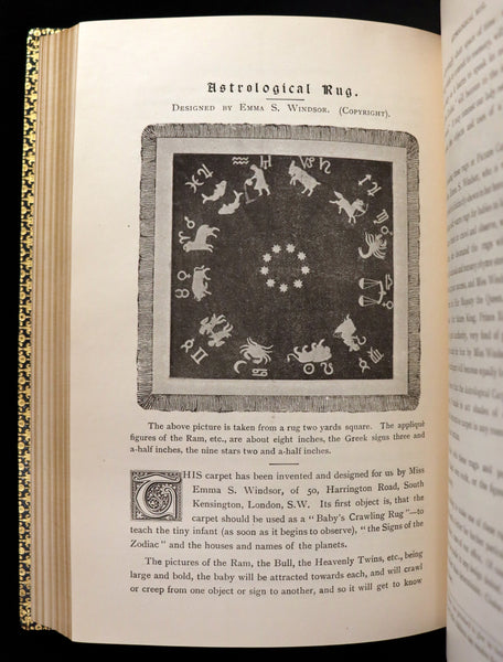 1896 Scarce Book bound by Zaehnsdorf for Asprey - MODERN ASTROLOGY - The Astrologers' Magazine by Alan Leo. Copy of Governor Charles Edison.