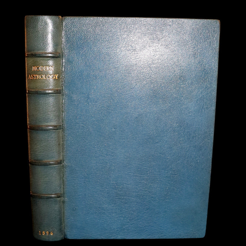 1896 Scarce Book bound by Zaehnsdorf for Asprey - MODERN ASTROLOGY - The Astrologers' Magazine by Alan Leo. Copy of Governor Charles Edison.