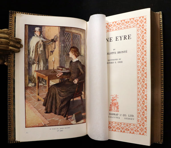 1921 Rare Book bound by Riviere - JANE EYRE by Charlotte Bronte. 1stED illustrated by Monro S. Orr.