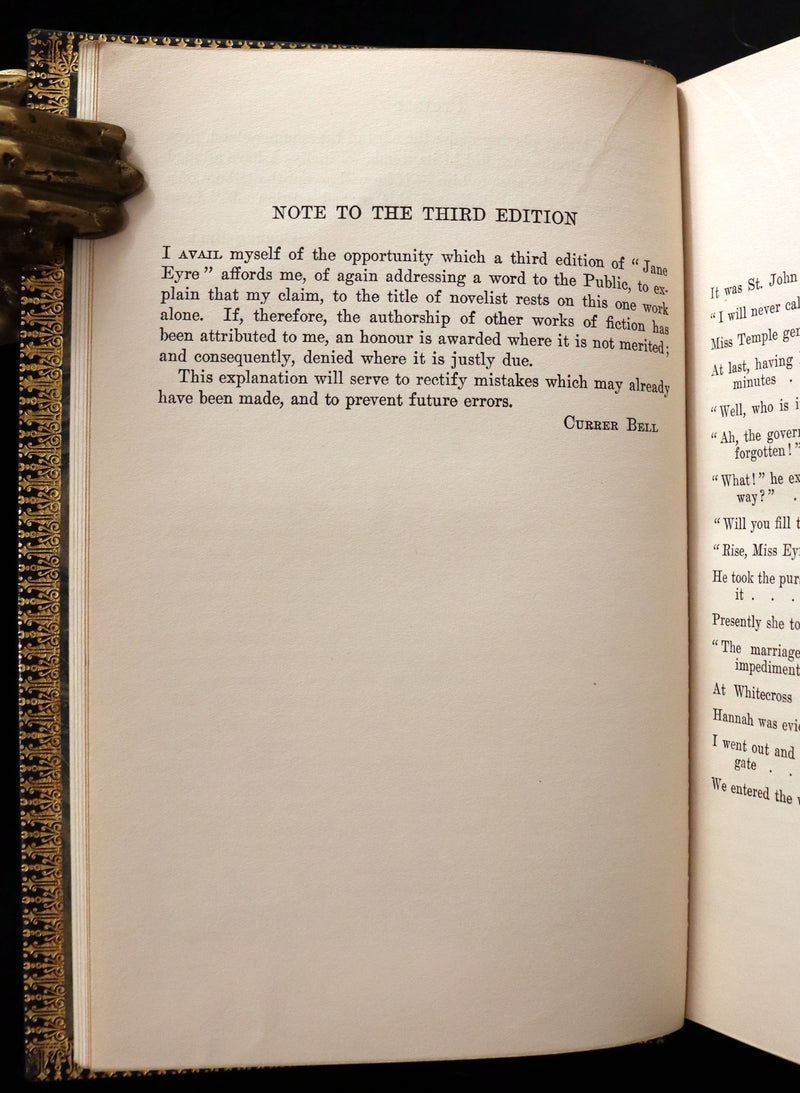 1921 Rare Book bound by Riviere - JANE EYRE by Charlotte Bronte. 1stED illustrated by Monro S. Orr.