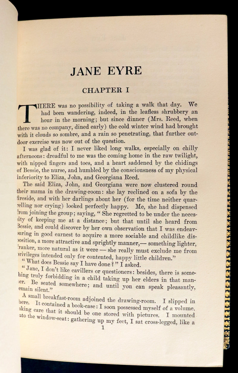 1921 Rare Book bound by Riviere - JANE EYRE by Charlotte Bronte. 1stED illustrated by Monro S. Orr.