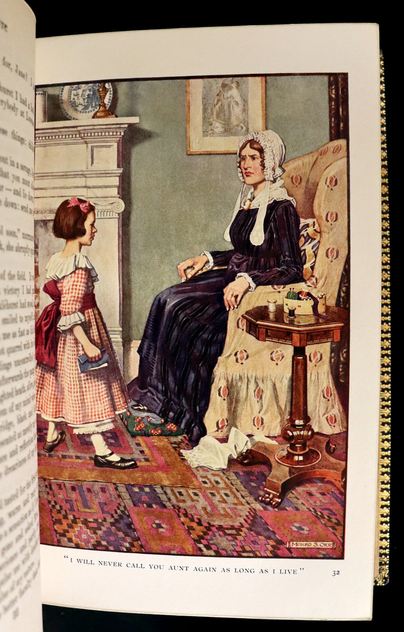 1921 Rare Book bound by Riviere - JANE EYRE by Charlotte Bronte. 1stED illustrated by Monro S. Orr.