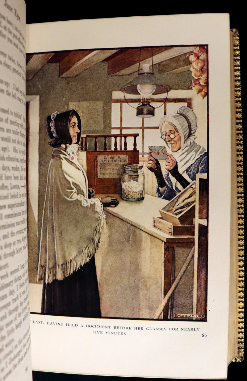 1921 Rare Book bound by Riviere - JANE EYRE by Charlotte Bronte. 1stED illustrated by Monro S. Orr.